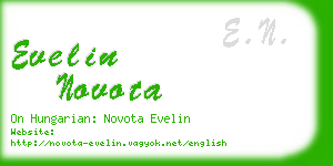 evelin novota business card